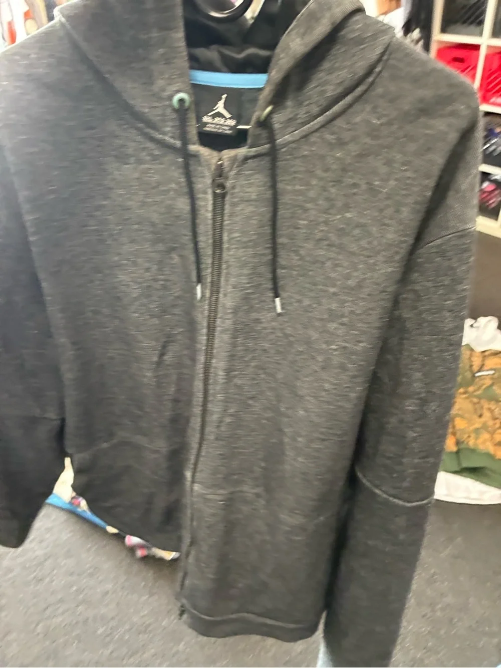 Men’s Jordan Sportswear Training Hoodie Used Sz 3XL Grey & BLK Pre Owned